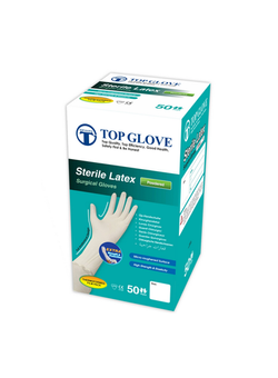 Diagnostic gloves LATEX, surgical, powdered, sterile