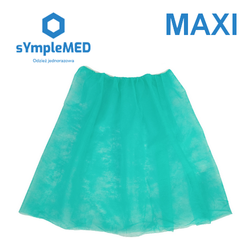 Gynaecological skirt for patients, fleece, disposable