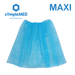 Gynaecological skirt for patients, fleece, disposable