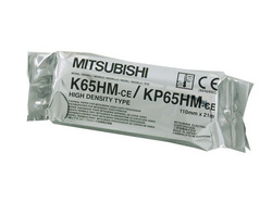 Video printer paper Mitsubishi K65HM (KP65HM), high density type