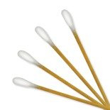 pałeczki drewniane z wacikiem, dł. 20 cm  (sterylne/niesterylne)