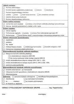 Ekspertyza cytologiczna System Bethesda 2001