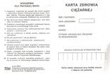 Karta zdrowia ciężarnej