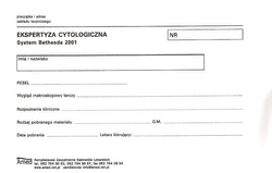 Ekspertyza cytologiczna System Bethesda 2001