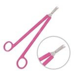 Long scissors, sharp/blunt, disposable, sterile