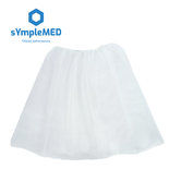 Gynaecological skirt for patients, fleece, disposable