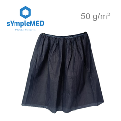 Gynaecological skirt for patients, fleece, disposable