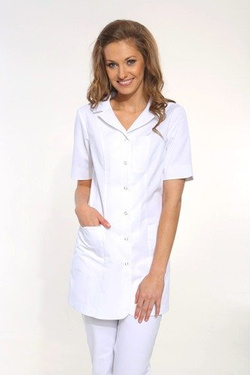 Women`s apron, short (long or short sleeve)