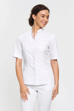Women`s apron, short (long or short sleeve)