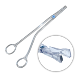 Long scissors, sharp/blunt, disposable, sterile