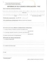 Informacja dla lekarza kierującego / POZ
