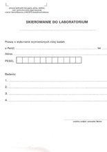 skierowanie do laboratorium A5