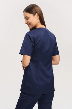 Women`s apron, short (long or short sleeve)