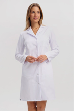 Fartuch medyczny damski biały FA 41.1, długi rękaw