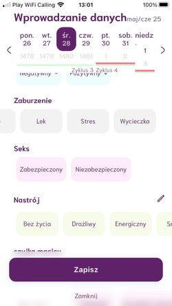ZESTAW Monitor płodności monitor cyklu Cyclotest mySense + FemiGlove za 1 zł