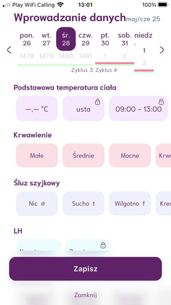 ZESTAW Monitor płodności monitor cyklu Cyclotest mySense + FemiGlove za 1 zł